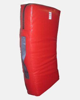 Pro kick shield or kick bag takes high impact regularly with safety grip to prevent hand breakage. Long lasting and very useful