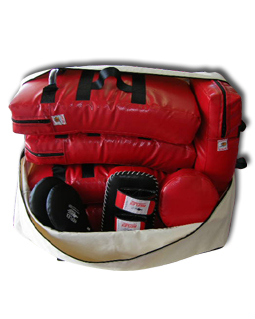 Dojo Carry all bag used to carry everything you need to run a dojo or club multiple shields mitts pads and gloves very strong longlasting and useful
